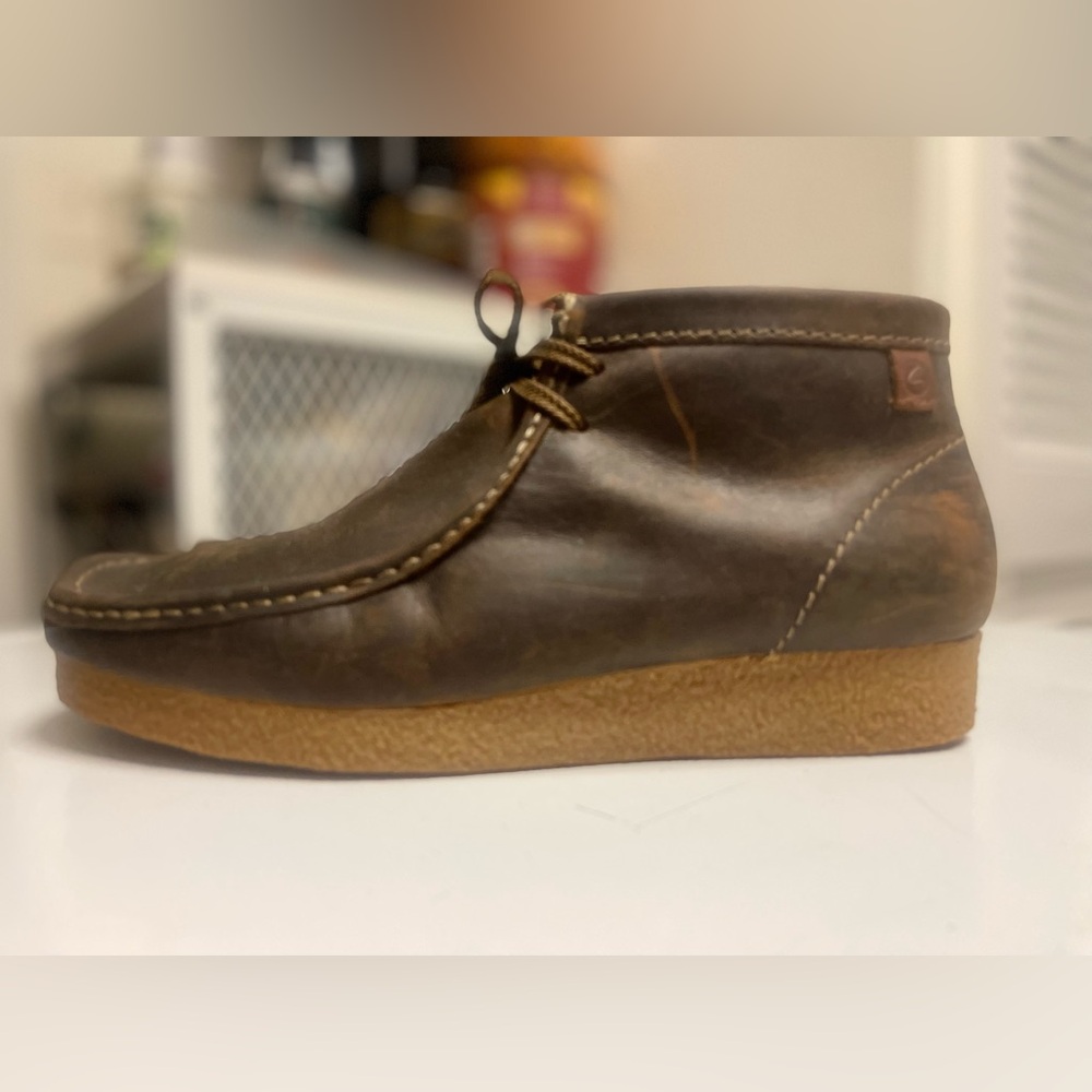 Clarks Originals Wallabee Chukka Boots Shoes Mens Size 10.5 Brown Leather